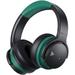 Open Box PurelySound E7 Active Noise Cancelling Wireless Bluetooth Headphones GREEN/BLACK