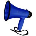 Technical Pro Lightweight Portable 20 Watts Blue and Black Megaphone Bullhorn 300M Range with Strap Siren and Volume