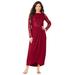 Plus Size Women's Tulip-Hem Lace Dress by Roaman's in Rich Burgundy (Size 22 W)