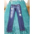 American Eagle Outfitters Jeans | American Eagle Jeans Womens Blue Sz 4 Pants Mid Rise Jegging Ladies Pants Denim | Color: Blue/Tan | Size: 4