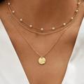 Anthropologie Jewelry | 14k Gold Filled Layering Pearl Necklace | Color: Gold | Size: Os