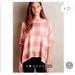 Anthropologie Tops | Anthropologie Knit Swing Top Size Large. | Color: Cream/Pink | Size: L