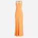 J. Crew Dresses | J.Crew Alicia Cupro-Blend Racerback Slip Dress In Coastal Sunset, Size 8 | Color: Orange | Size: 8