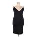 Shein Cocktail Dress - Bodycon: Black Solid Dresses - New - Women's Size 4X