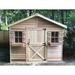 Cedarshed Cedarhouse 10ft W x 8ft D Western Red Cedar Wood Storage Shed in Brown | 112 H x 120 W x 96 D in | Wayfair CDH108