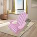 Breakwater Bay Byrine Solid Wood Adirondack Chair Wood in Pink | 23.62 H x 14.76 W x 17.4 D in | Wayfair B3E5FA09E60F4D26A6FA7434CF956D11