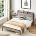 17 Stories Traudel Platform Bed Wood & /Upholstered/Metal & /Metal in Black | 39.1 H x 56 W x 83 D in | Wayfair C24A96B32CDC468DAD27F9E7F2C8CBE7
