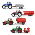 4PCS Legierung Engineering Auto Modell Traktor Spielzeug Fahrzeuge Landwirt Fahrzeug Gürtel Junge