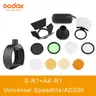 Godox magnetische runde kopf blitz zubehör für godox AK-R1 kit mini fotografie ersatzteile für godox