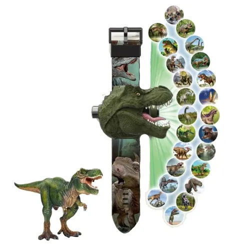 Kinder Armbanduhr Projektion Spielzeug Dinosaurier Schlaf Geschichte Schatten Spielzeug Feinmotorik