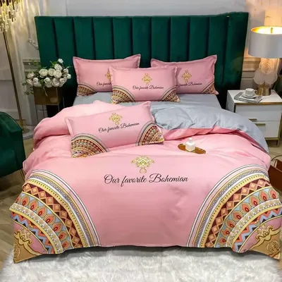 Luxus Plaid Bettwäsche Set Mikrofaser Moderne Geometrische Pferd Blumen Druck Bettbezug Mit Kissenbezüge Queen Size Schlafzimmer Dekor