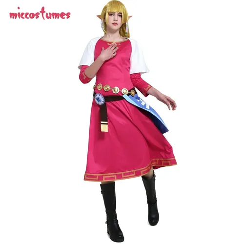 Mikro kostüme Frauen Prinzessin Cosplay Kostüm Frauen rotes Kleid für Frauen Halloween Cosplay