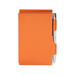 YEAHOO Clamshell Notebook Metal Memo Pads Creative Notebooks Office Notepad Pocket Pen Holder Memorandum Do List Smooth Writing Plan(Orange)