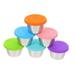 NUOLUX 6Pcs Stainless Steel Sauce Cups Dustproof Salad Dressing Cups Condiment Containers