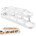 Austok Egg Roller Dispenser 2 Layer Rolling Egg Holder Automatic Egg Roller Reusable Egg Dispenser Holder Space Saving Egg Storage Container Egg Roller Holder for Home Fridge Kitchen