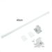 Ana Adjustable Tension Curtain Telescopic Rod & Self Adhesive Hook for Kitchen Bath