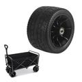 Bosisa 6in Outdoor Replacement Wheel Tire Double Bearings for Folding Wagon Cart