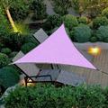 Triangle Sun Shade Sails Canopy Sand Outdoor Shade Canopy 118x118x118 Inch UV Block Canopy for Outdoor Patio Garden Backyard