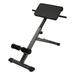 Black Adjustable Roman Chair Workouts Sit Up Gym Bench Extension Machine for Home 5-Level 330 lbs