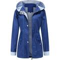 Women s Long Sleeve Windbreaker Hooded Lightweight Jacket Active Outdoor Raincoat Raincoat Women Waterproof Long Hooded Trench Coats Lined Windbreaker Travel Jacket S-3XL