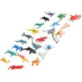 Ocean Animals Toys Mini Sea Animal Figures Set Sea Animal Toy Set Ocean Sea Animals Figures 24pcs Sea Ocean Animal Models Highly Simulation Educational Different Fishes Figure Toy