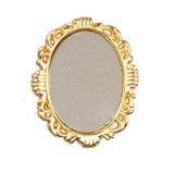 International Miniatures Dollhouse Miniature Ornate Gold Victorian Wall Mirror