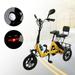 3-Wheel Electric Trike Motorized Folding Tricycle E-Bike - 48V 350W