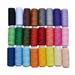 TOFOTL Spool Sewing Thread Assortment Coil 24 Color Each Polyester Thread Sewing Kit All Purpose Polyester Thread For Hand And Machine Sewing White Elephant Gifts for Adults