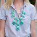 J. Crew Jewelry | J. Crew Bauble Bar Statement Necklace | Color: Blue/Green | Size: Os