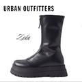 Urban Outfitters Shoes | New Urban Outfitters Zola Women's Zip Combat Black Platform Boots 9 | Color: Black | Size: 9