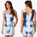 American Eagle Outfitters Dresses | American Eagle Mini Dress Round Neck Sleeveless Fit And Flare Navy Blue Sz 8 | Color: Blue/White | Size: 8