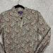 J. Crew Tops | J Crew Made With Liberty Fabric Shirt Button Down Long Sleeve Paisley Size 4 Nwt | Color: Green | Size: 4