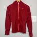 Nike Tops | Nike Sportswear Burgundy/Pink Full Zip Hoodie Zipped Sleeve Pocket Womens Sz S | Color: Red | Size: S