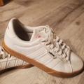 Adidas Shoes | Adidas Off White Canvas Skate Shoes Mens 9/Womens 10 | Color: Cream/White | Size: 10