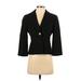 Ann Taylor Blazer Jacket: Short Black Solid Jackets & Outerwear - Women's Size 0