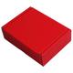 MEG4TEC 50 Pack Shipping Coloured Boxes - Corrugated Cardboard Small Parcel Box for Posting Packing Mailing (10 x 7 x 3 Inch (25cm x 17.5cm x 7.5cm), Red)