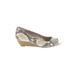 Alfani Wedges: Tan Snake Print Shoes - Women's Size 6