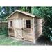 Cedarshed Cedarhouse 10ft W x 8ft D Western Red Cedar Wood Storage Shed in Brown | 112" H x 120" W x 144" D | Wayfair CDH1012