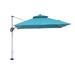 Arlmont & Co. Romaro 118.11" Square Cantilever Umbrella Metal in Blue/Navy | 108.66 H x 118.11 W x 118.11 D in | Wayfair