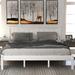 Red Barrel Studio® Iftu Platform bed, Bed Frame w/ Headboard Wood in White | 36 H x 63.9 W x 80.7 D in | Wayfair CD050ECE33F340E6B86D55D961724A5B