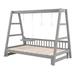 Red Barrel Studio® Imal Daybed in Gray | 63.7 H x 80.7 W x 82 D in | Wayfair 8FE9EB838D0B41D484C313A946F68901