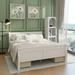 Alcott Hill® Size Wood Platform Bed w/ 4 Drawers & Streamlined Headboard & Footboard, Gray Wood in White | Queen | Wayfair