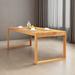 Bay Isle Home™ Aesha Rectangular Dining Table Wood in Brown/Green | 29.53 H x 31.5 W x 78.74 D in | Wayfair 9C92932A909B484AAE8EEC658C21E861