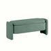 Latitude Run® Bench Polyester/Wood in Green | 17.72 H x 47.24 W x 16.93 D in | Wayfair 5CFB036CF4E94FE6BED1B45C30D52EB7