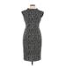 Nine West Casual Dress - Sheath: Gray Tweed Dresses - Women's Size 6