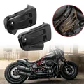 Moto luce nera sinistra e destra copertura laterale della batteria carenatura per Harley M8 Softail