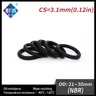 20 PCS / Lot Black NBR 70A O-ring Thickness CS 3.1mm OD 21/22/23/24/25/26/27/28/29/30*3.1mm Nitrile