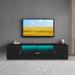 LED Entertainment Center TV Stand - Modern Design, RGB Lights - Fits Up to 75-inch TVs - Cable Management, Hidden Storage