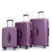 3 Piece Luggage Sets ABS+PC Hardshell Travel Suitcase with TSA Lock