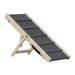 Foldable Dog Stair with Carry Handle, Pet Safety Ramp for High Bed Couch Car, Adjustable Height Pet Step with Non-Slip Carpet